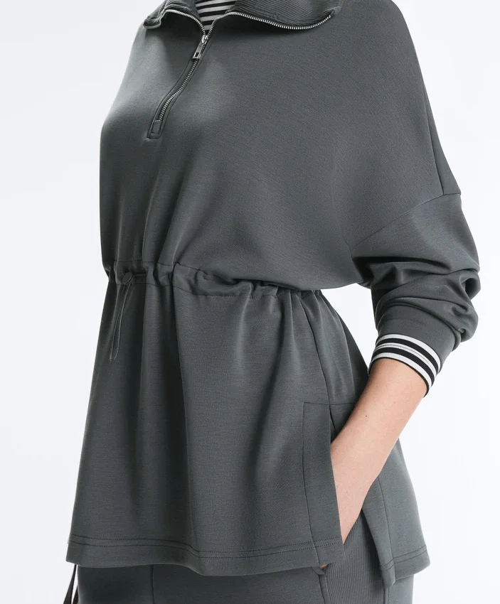 Bluza z półsuwakiem z Soft Touch modalu Bluza z półsuwakiem z Soft Touch modalu