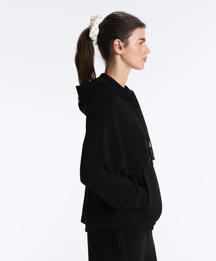 Bluza z zamkiem Soft Touch z miękkiego modalu Bluza z zamkiem Soft Touch z miękkiego modalu