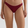 Brazylijskie majtki bikini z wycięciem w kształcie litery U z żakardu w drobną kratkę Brazylijskie majtki bikini z wycięciem w kształcie litery U z żakardu w drobną kratkę