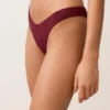Brazylijskie majtki bikini z wycięciem w kształcie litery U z żakardu w drobną kratkę Brazylijskie majtki bikini z wycięciem w kształcie litery U z żakardu w drobną kratkę