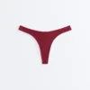 Brazylijskie majtki bikini z wycięciem w kształcie litery U z żakardu w drobną kratkę Brazylijskie majtki bikini z wycięciem w kształcie litery U z żakardu w drobną kratkę
