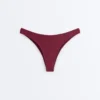 Brazylijskie majtki bikini z wycięciem w kształcie litery U z żakardu w drobną kratkę Brazylijskie majtki bikini z wycięciem w kształcie litery U z żakardu w drobną kratkę
