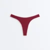 Brazylijskie majtki bikini z wycięciem w kształcie litery U z żakardu w drobną kratkę Brazylijskie majtki bikini z wycięciem w kształcie litery U z żakardu w drobną kratkę