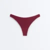 Brazylijskie majtki bikini z wycięciem w kształcie litery U z żakardu w drobną kratkę Brazylijskie majtki bikini z wycięciem w kształcie litery U z żakardu w drobną kratkę