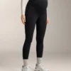 Ciepłe legginsy ciążowe o długości do kostek, szerokość nogawki 70 cm