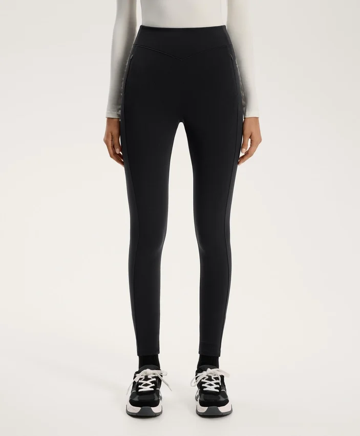 Ciepłe legginsy z wysokim stanem, sięgające do kostek, z kieszeniami, 70 cm Ciepłe legginsy z wysokim stanem, sięgające do kostek, z kieszeniami, 70 cm