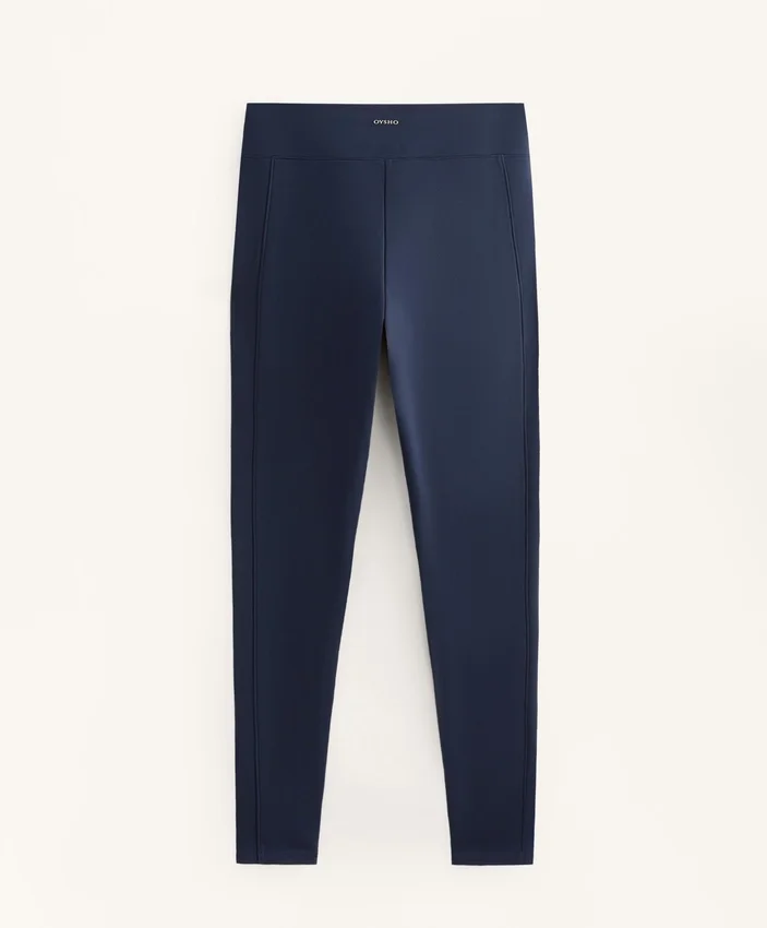 Ciepłe legginsy z wysokim stanem, sięgające do kostek, z kieszeniami, 70 cm Ciepłe legginsy z wysokim stanem, sięgające do kostek, z kieszeniami, 70 cm