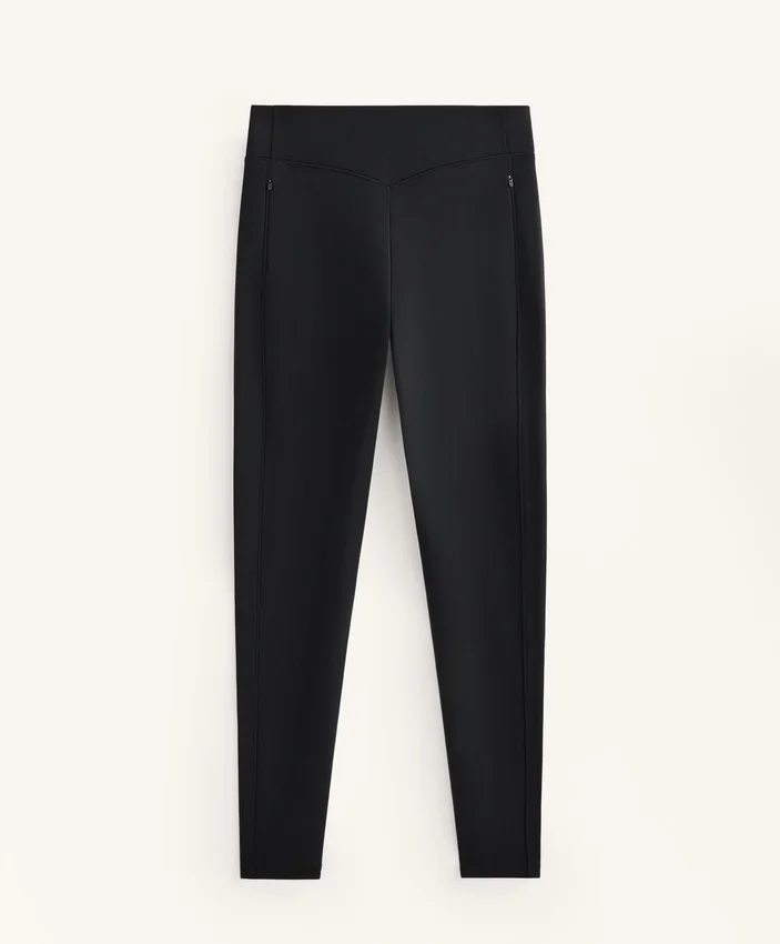 Ciepłe legginsy z wysokim stanem, sięgające do kostek, z kieszeniami, 70 cm Ciepłe legginsy z wysokim stanem, sięgające do kostek, z kieszeniami, 70 cm
