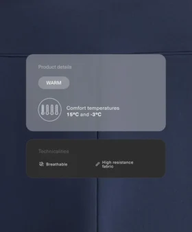 Ciepłe legginsy z wysokim stanem, sięgające do kostek, z kieszeniami, 70 cm