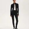 Ciepłe legginsy z wysokim stanem, sięgające do kostek, z kieszeniami, 70 cm Ciepłe legginsy z wysokim stanem, sięgające do kostek, z kieszeniami, 70 cm