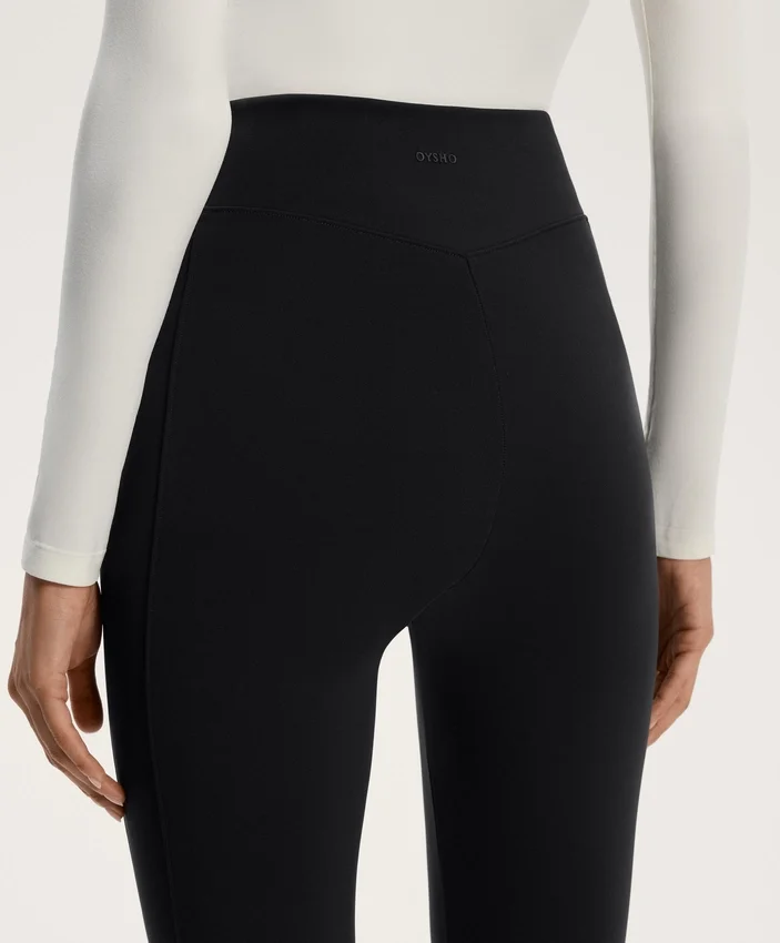 Ciepłe legginsy z wysokim stanem, sięgające do kostek, z kieszeniami, 70 cm Ciepłe legginsy z wysokim stanem, sięgające do kostek, z kieszeniami, 70 cm