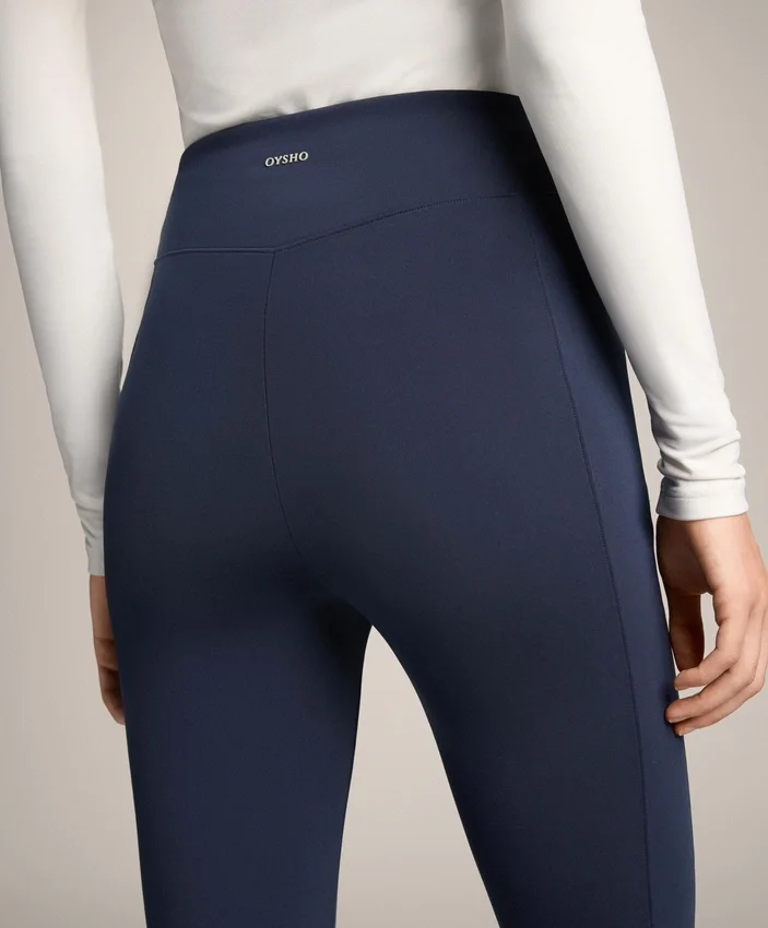 Ciepłe legginsy z wysokim stanem, sięgające do kostek, z kieszeniami, 70 cm Ciepłe legginsy z wysokim stanem, sięgające do kostek, z kieszeniami, 70 cm