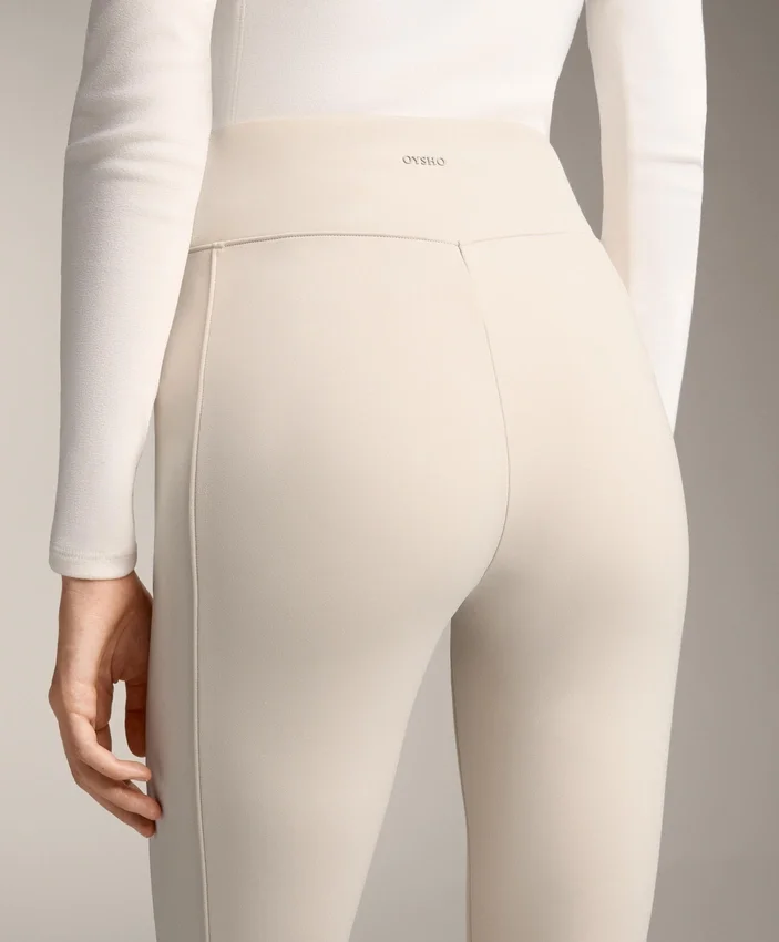 Ciepłe legginsy z wysokim stanem, sięgające do kostek, z kieszeniami, 70 cm Ciepłe legginsy z wysokim stanem, sięgające do kostek, z kieszeniami, 70 cm