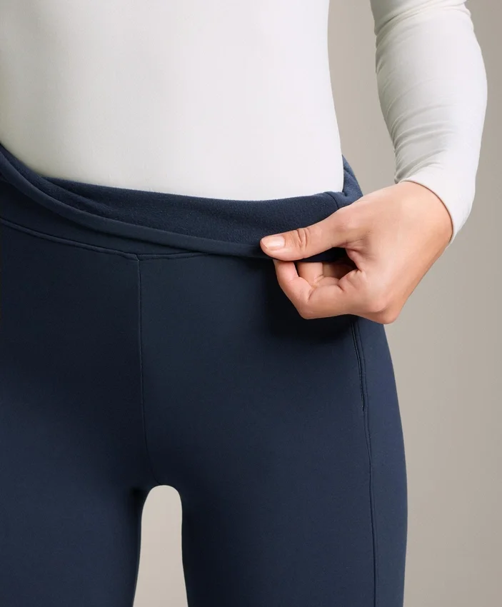 Ciepłe legginsy z wysokim stanem, sięgające do kostek, z kieszeniami, 70 cm Ciepłe legginsy z wysokim stanem, sięgające do kostek, z kieszeniami, 70 cm