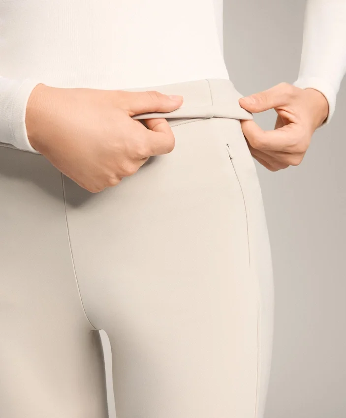 Ciepłe legginsy z wysokim stanem, sięgające do kostek, z kieszeniami, 70 cm Ciepłe legginsy z wysokim stanem, sięgające do kostek, z kieszeniami, 70 cm