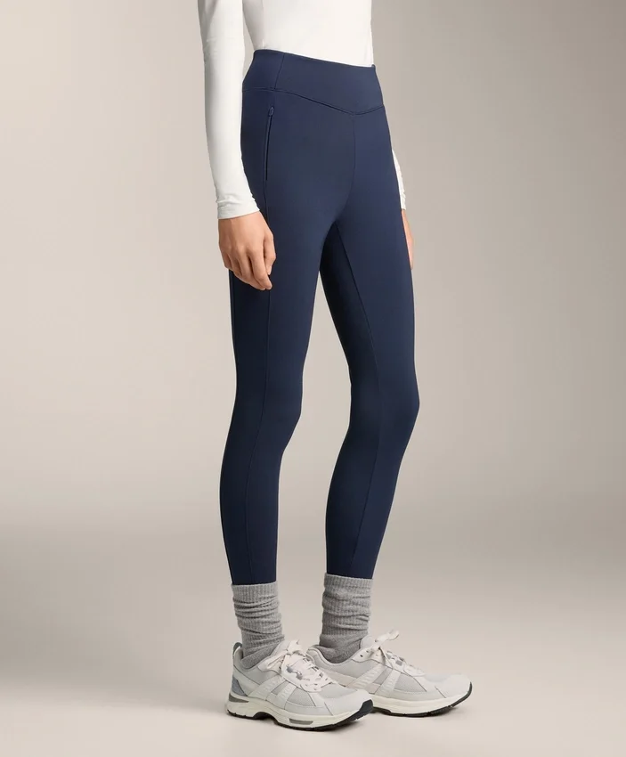 Ciepłe legginsy z wysokim stanem, sięgające do kostek, z kieszeniami, 70 cm Ciepłe legginsy z wysokim stanem, sięgające do kostek, z kieszeniami, 70 cm