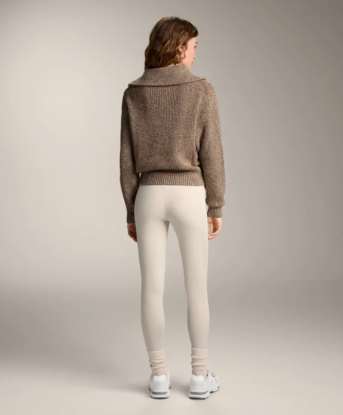 Ciepłe legginsy z wysokim stanem, sięgające do kostek, z kieszeniami, 70 cm Ciepłe legginsy z wysokim stanem, sięgające do kostek, z kieszeniami, 70 cm
