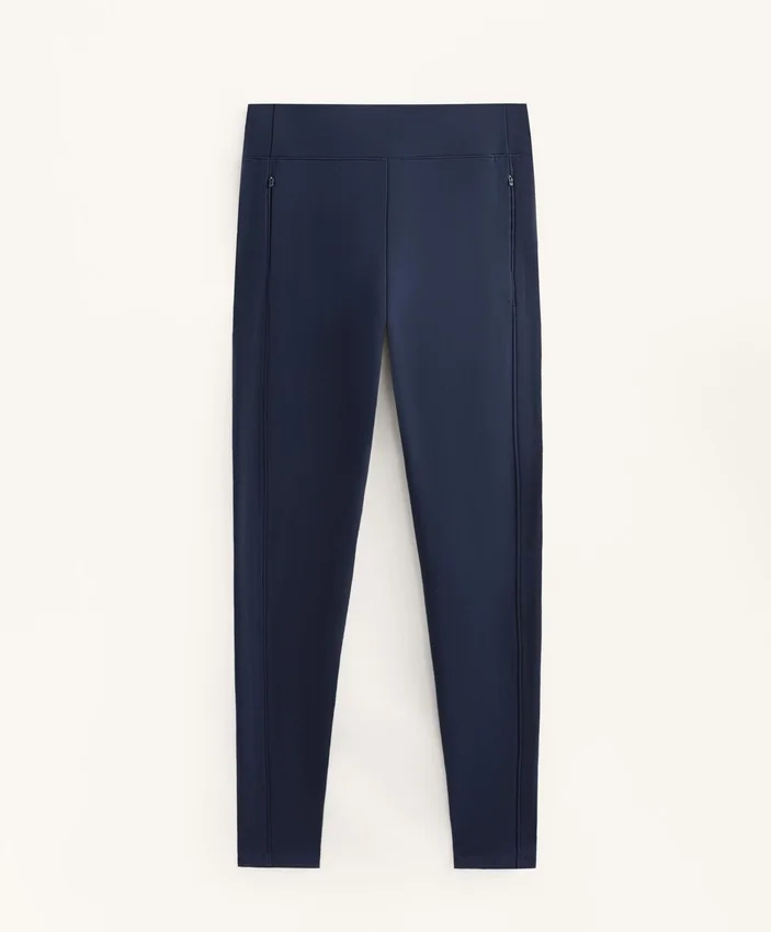 Ciepłe legginsy z wysokim stanem, sięgające do kostek, z kieszeniami, 70 cm Ciepłe legginsy z wysokim stanem, sięgające do kostek, z kieszeniami, 70 cm