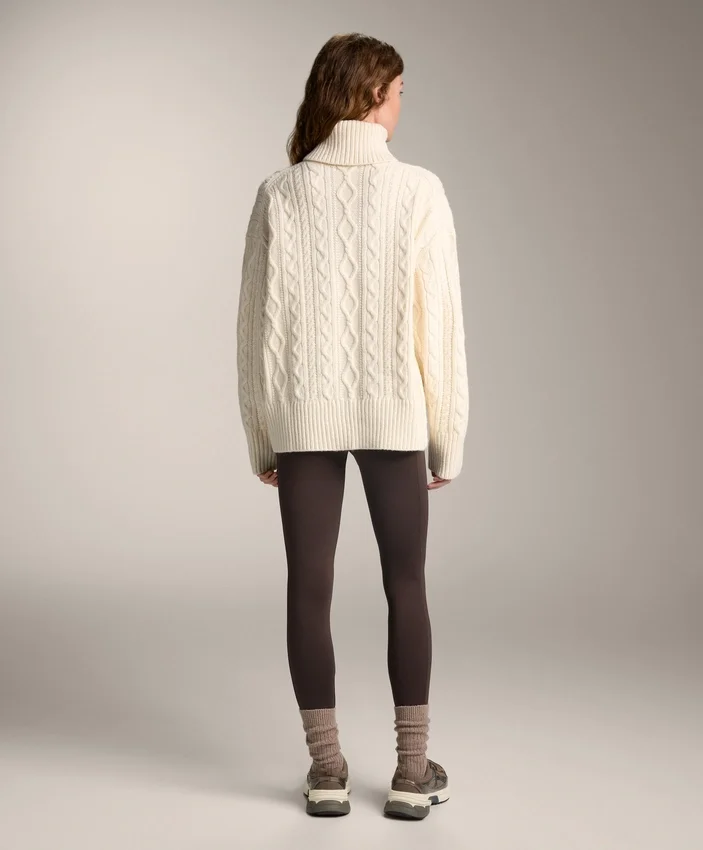 Ciepłe legginsy z wysokim stanem, sięgające do kostek, z kieszeniami, 70 cm Ciepłe legginsy z wysokim stanem, sięgające do kostek, z kieszeniami, 70 cm