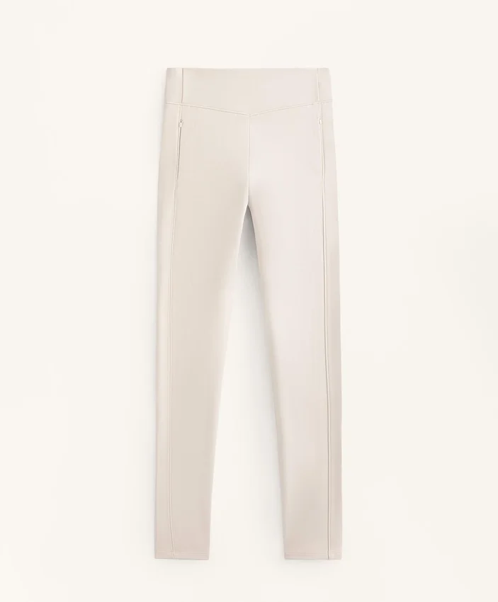 Ciepłe legginsy z wysokim stanem, sięgające do kostek, z kieszeniami, 70 cm Ciepłe legginsy z wysokim stanem, sięgające do kostek, z kieszeniami, 70 cm