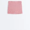 Comfortlux Spodnie typu hot pants z wysokim stanem (5 cm) w paski Comfortlux Spodnie typu hot pants z wysokim stanem (5 cm) w paski