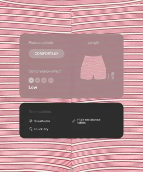 Comfortlux Spodnie typu hot pants z wysokim stanem (5 cm) w paski Comfortlux Spodnie typu hot pants z wysokim stanem (5 cm) w paski