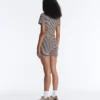 Comfortlux Spodnie typu hot pants z wysokim stanem (5 cm) w paski Comfortlux Spodnie typu hot pants z wysokim stanem (5 cm) w paski
