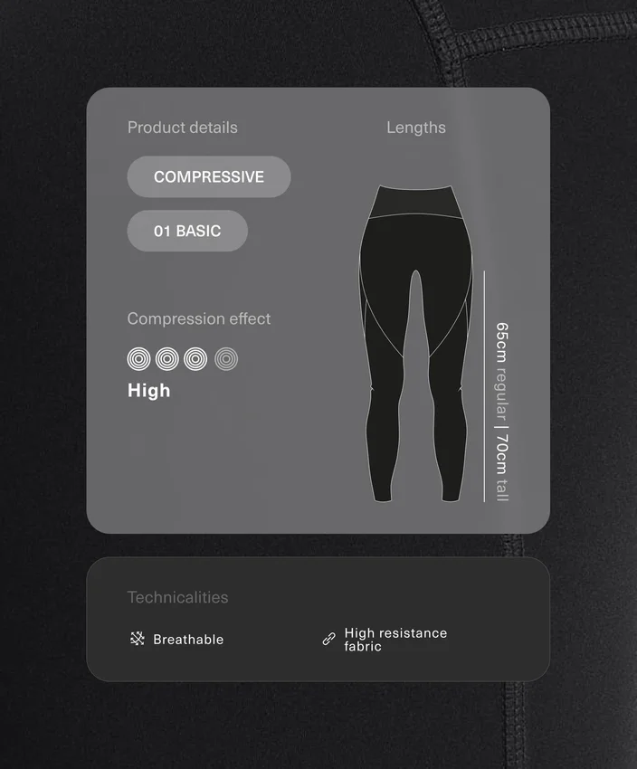 Compressive legginsy z wysokim stanem i długością do kostek Compressive legginsy z wysokim stanem i długością do kostek