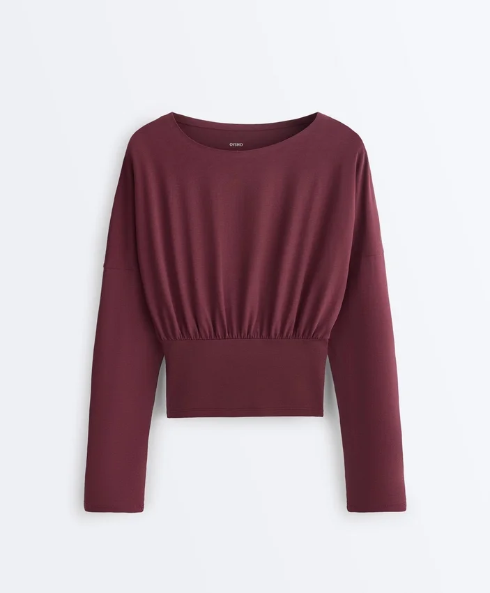 Dopasowany T-shirt z mieszanki bawełny Dopasowany T-shirt z mieszanki bawełny