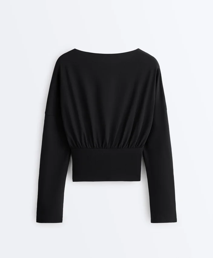 Dopasowany T-shirt z mieszanki bawełny Dopasowany T-shirt z mieszanki bawełny