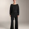 Długa bluza z modalu Soft Touch z wiązaniem Długa bluza z modalu Soft Touch z wiązaniem