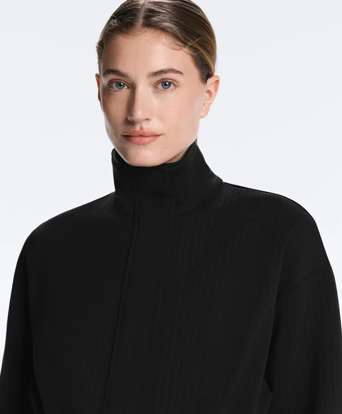 Długa kurtka typu utility z Soft Touch modalu Długa kurtka typu utility z Soft Touch modalu