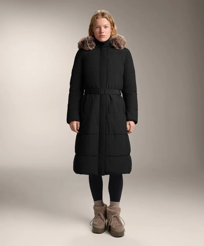 Długa, pikowana kurtka z materiału hydrofobowego Primaloft® Długa, pikowana kurtka z materiału hydrofobowego Primaloft®