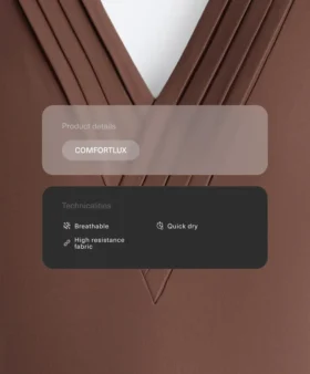 Długi kombinezon Comfortlux z plisami