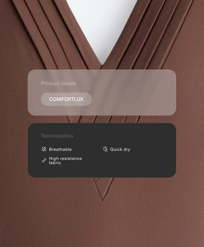 Długi kombinezon Comfortlux z plisami Długi kombinezon Comfortlux z plisami