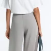Długie spodnie plisowane z Soft Touch modalu Długie spodnie plisowane z Soft Touch modalu