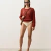 Figi bikini brazylijskie z marszczonym materiałem i wycięciem w kształcie litery U Figi bikini brazylijskie z marszczonym materiałem i wycięciem w kształcie litery U