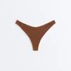 Figi bikini brazylijskie z marszczonym materiałem i wycięciem w kształcie litery U Figi bikini brazylijskie z marszczonym materiałem i wycięciem w kształcie litery U