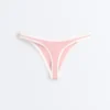 Figi bikini o średnim pokryciu z kontrastową lamówką i wycięciem w kształcie litery U Figi bikini o średnim pokryciu z kontrastową lamówką i wycięciem w kształcie litery U