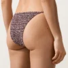 Figi Bikini o średnim stopniu zakrycia z marszczonym materiałem i wiązaniem Figi Bikini o średnim stopniu zakrycia z marszczonym materiałem i wiązaniem
