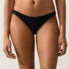Figi bikini z wycięciem w kształcie litery U, o średnim pokryciu, z tkaniny piqué