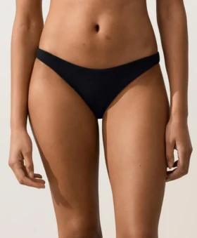 Figi bikini z wycięciem w kształcie litery U, o średnim pokryciu, z tkaniny piqué Figi bikini z wycięciem w kształcie litery U, o średnim pokryciu, z tkaniny piqué