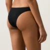 Figi bikini z wycięciem w kształcie litery U, o średnim pokryciu, z tkaniny piqué