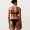 Figi bikini z wycięciem w kształcie litery U, o średnim pokryciu, z tkaniny piqué