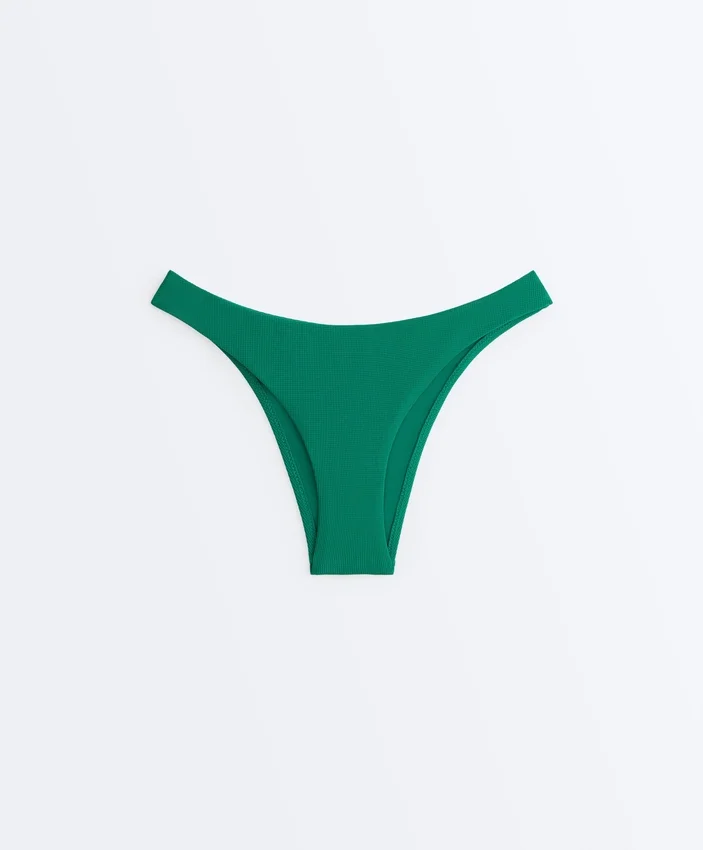 Figi bikini z wycięciem w kształcie litery U o średnim stopniu zakrycia w majtkach piqué Figi bikini z wycięciem w kształcie litery U o średnim stopniu zakrycia w majtkach piqué