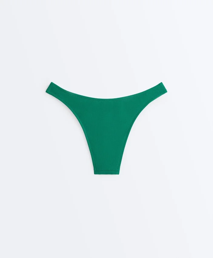 Figi bikini z wycięciem w kształcie litery U o średnim stopniu zakrycia w majtkach piqué Figi bikini z wycięciem w kształcie litery U o średnim stopniu zakrycia w majtkach piqué