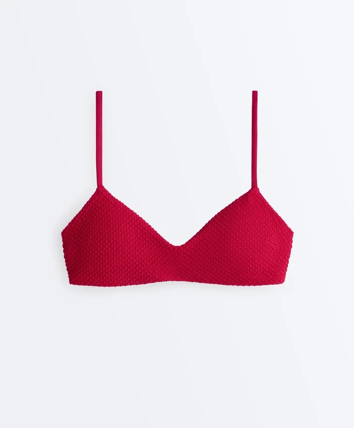 Górka bikini o fakturze waflowej Górka bikini o fakturze waflowej