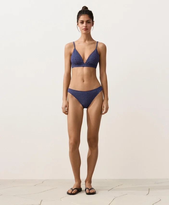 Górka bikini w kratkę Górka bikini w kratkę