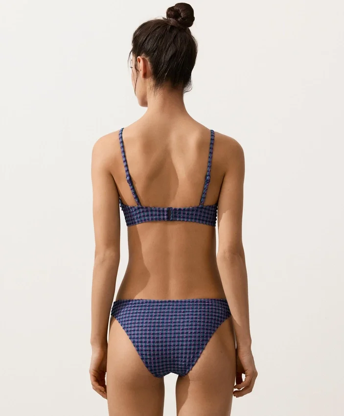 Górka bikini w kratkę Górka bikini w kratkę