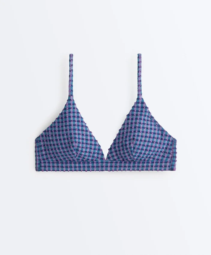 Górka bikini w kratkę Górka bikini w kratkę